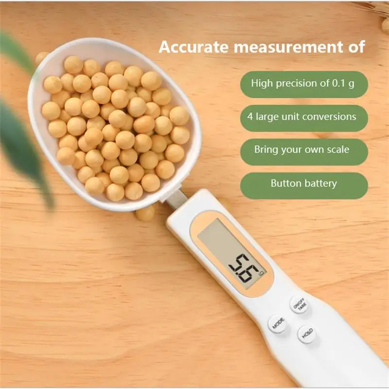 Baking Powder Kitchen - LCD การวัดแบบดิจิตอลช้อนชั่งน้ําหนักแบบปรับได้เครื่องชั่งครัวช้อนตวงอิเล็กทรอนิกส์เครื่องชั่งผงกาแฟเครื่องชั่งเบเกอรี่