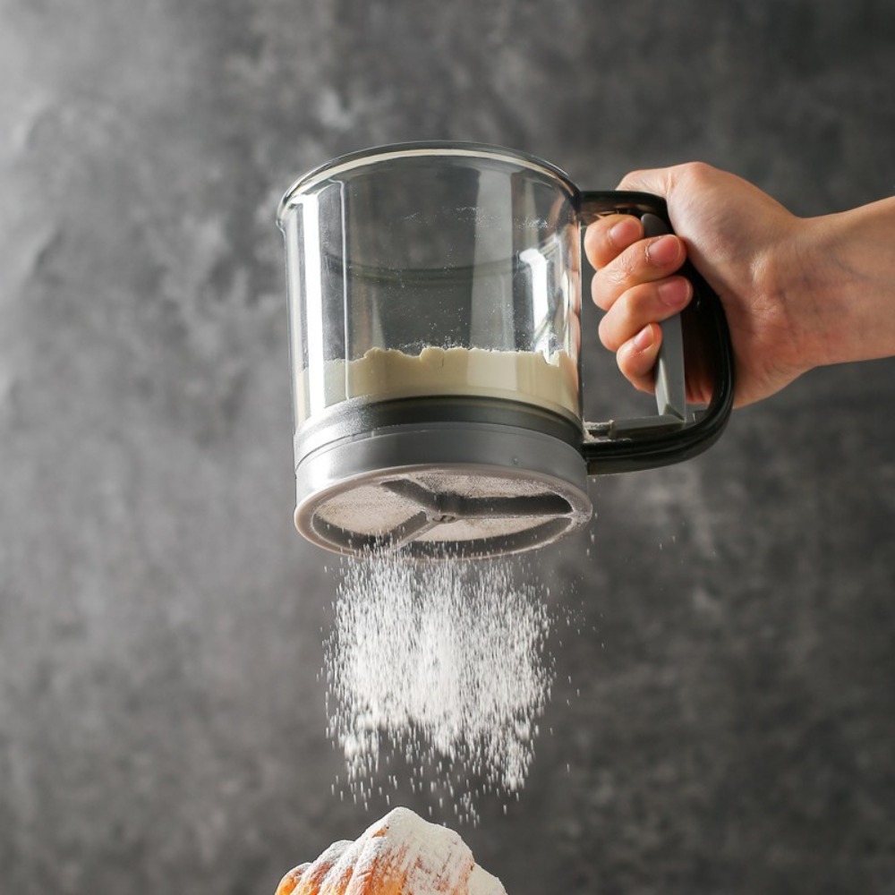 เครื่องร่อนแป้งสองชั้นพร้อมด้า - Baking Powder Kitchen บทวิจารณ์และราคา