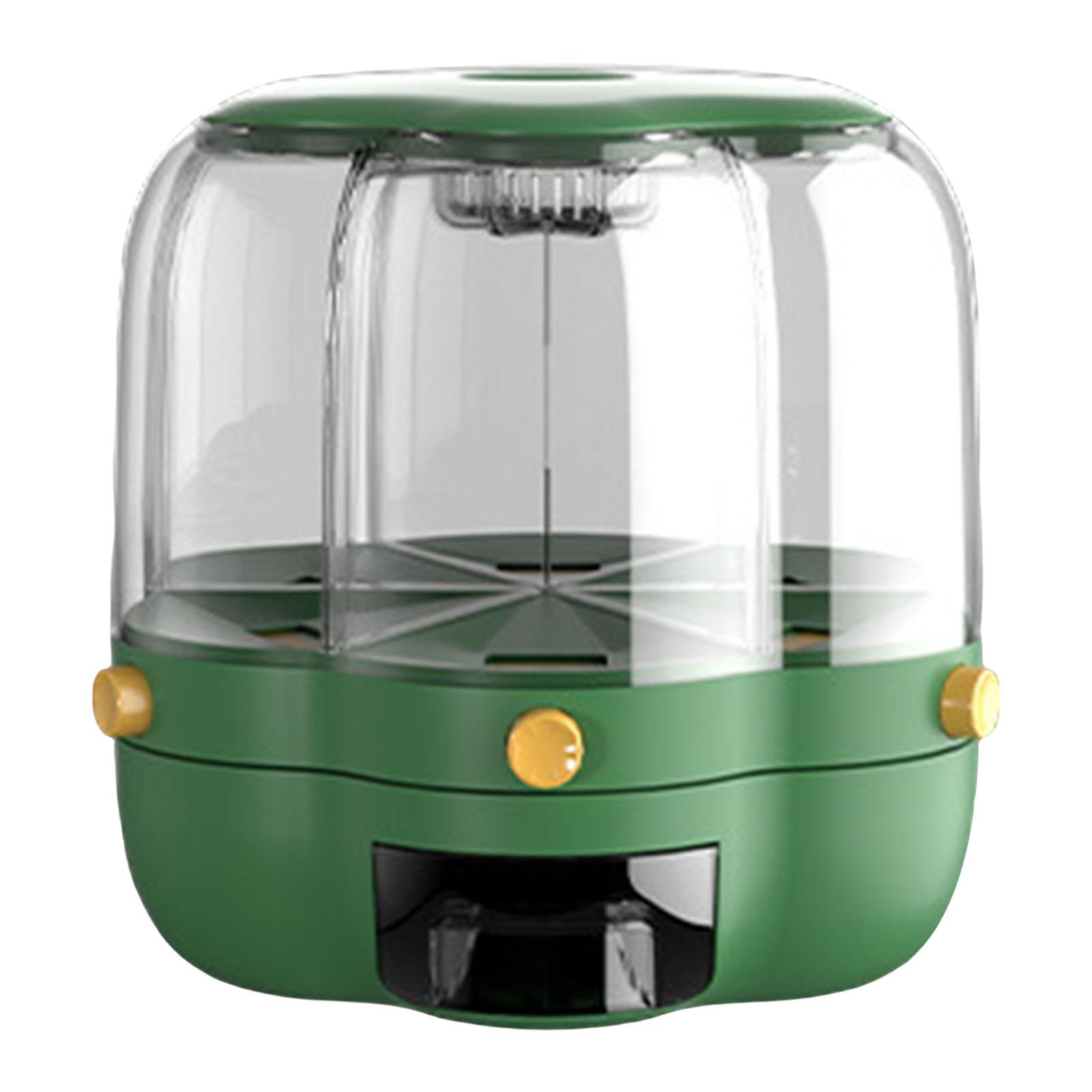 กล่องจัดเก็บธัญพืชแบบหมุนได้ ค - Kitchen Baking Organization บทวิจารณ์และราคา