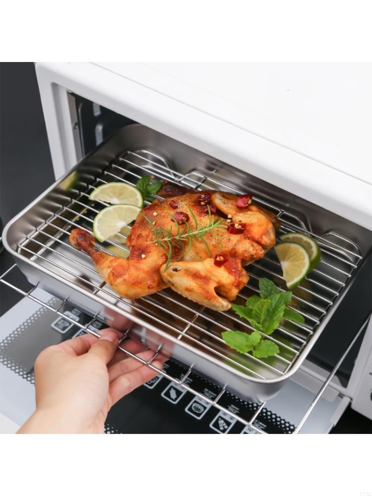 ห้องครัว BBQ Pan แผ่นเตาอบสแตน - Kitchen Baking Organization บทวิจารณ์และราคา