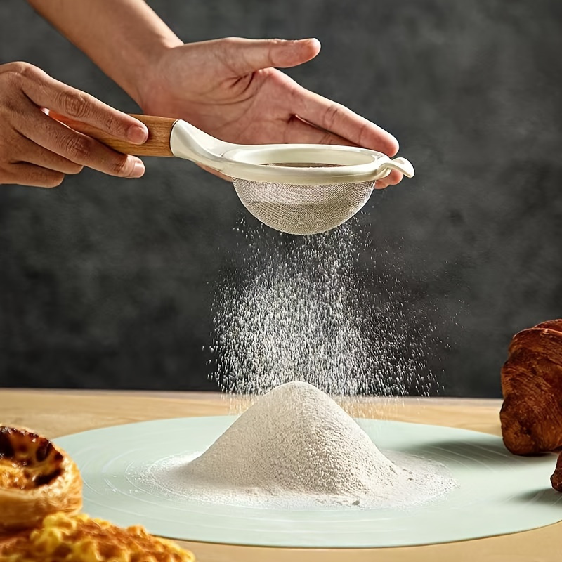 ตะแกรงร่อนแป้งด้ามไม้แบบใหม่สำ - Baking Powder Kitchen บทวิจารณ์และราคา