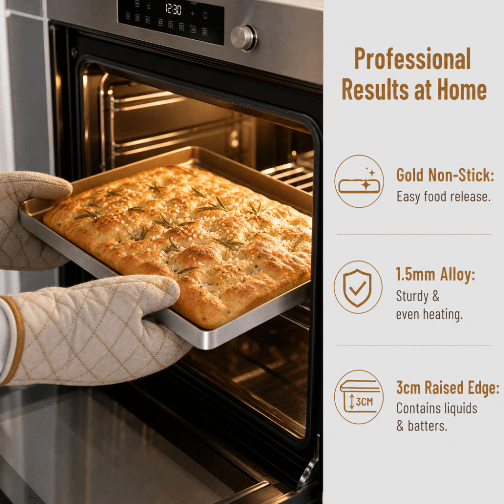 ถาดอบขนมอลูมิเนียม แบบไม่ติดกร - Kitchen Baking Corner บทวิจารณ์และราคา