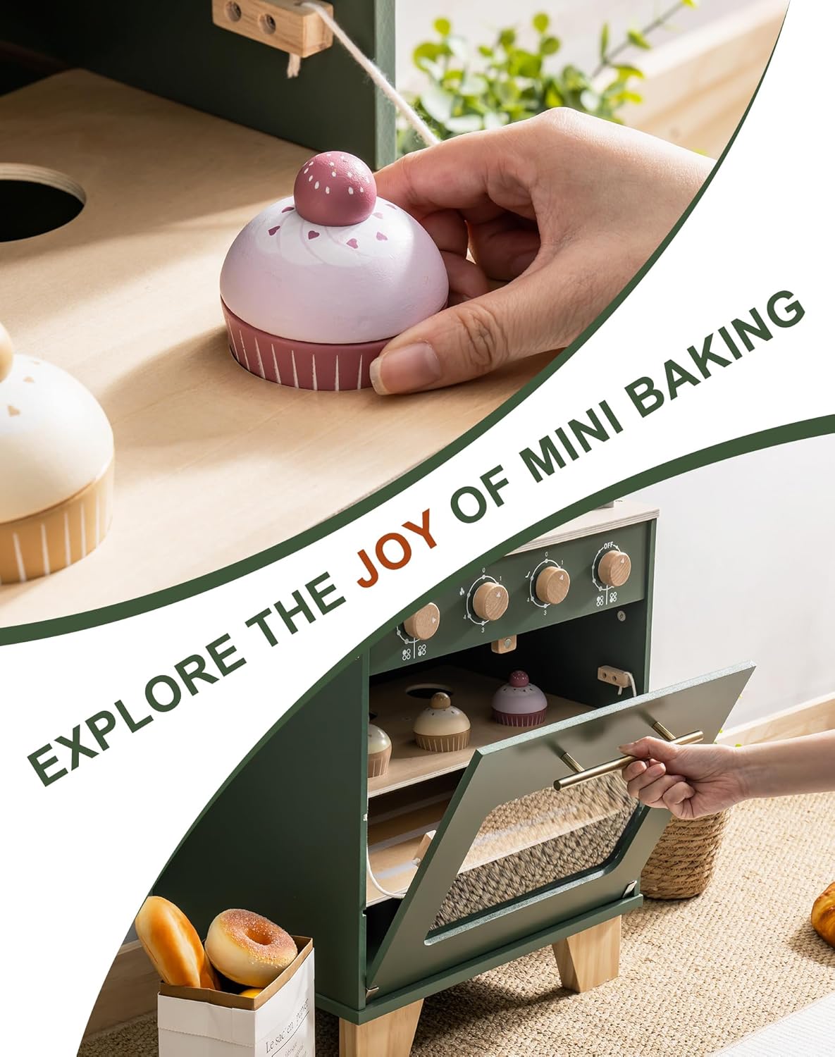 Robotime Robud Vintage ของเล่น - Baking Kitchen Robotime บทวิจารณ์และราคา