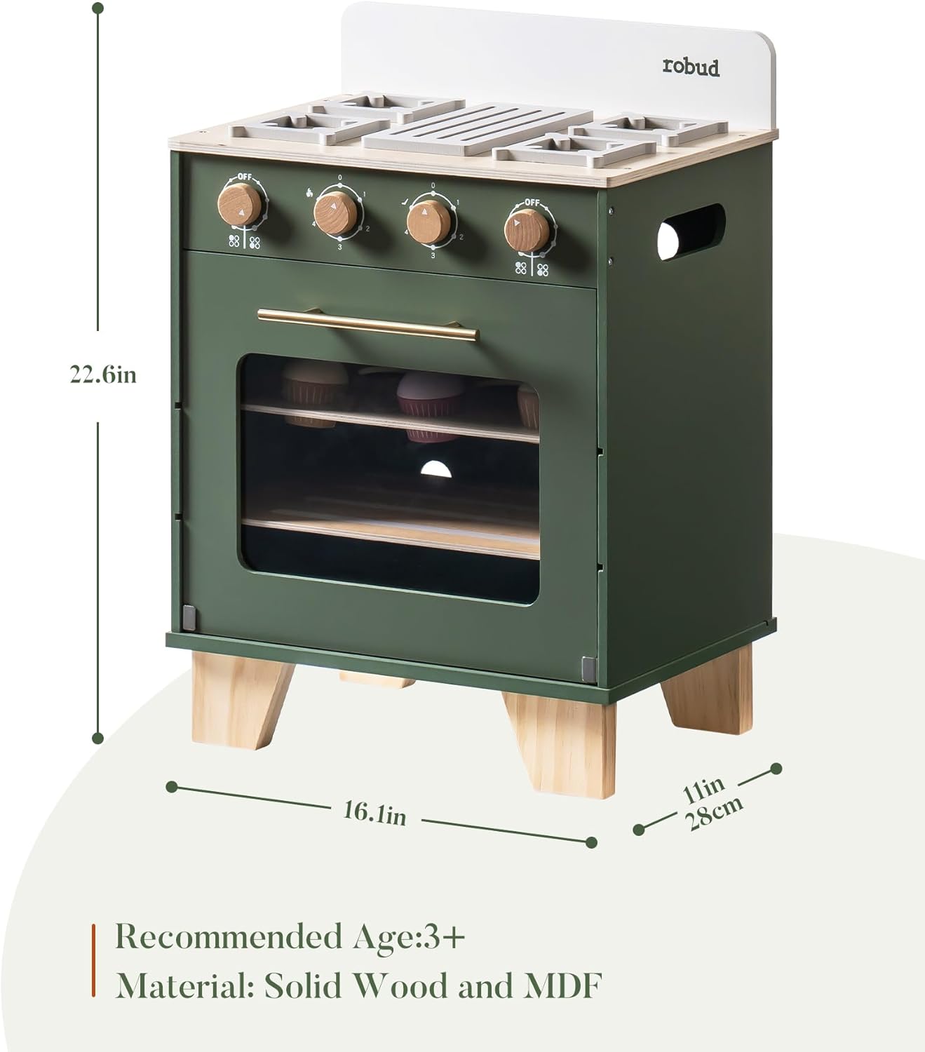 Robotime Robud Vintage ของเล่น - Baking Kitchen Robotime บทวิจารณ์และราคา