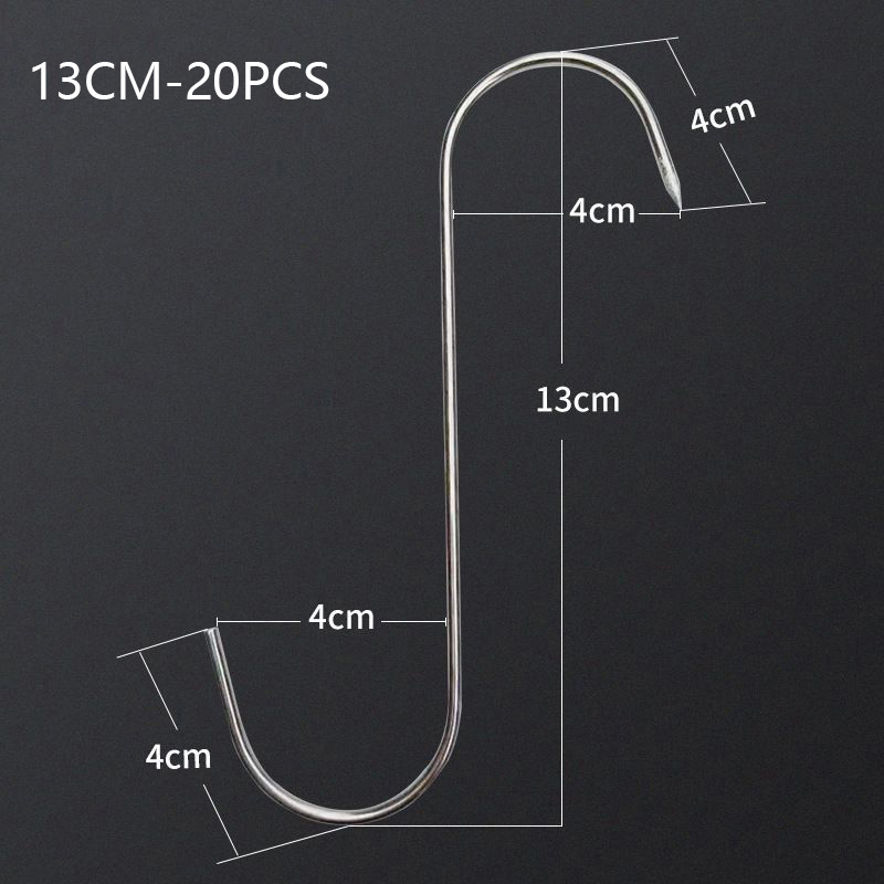 สแตนเลส S-hook Pointed Tip Mea - Kitchen Baking Organization บทวิจารณ์และราคา