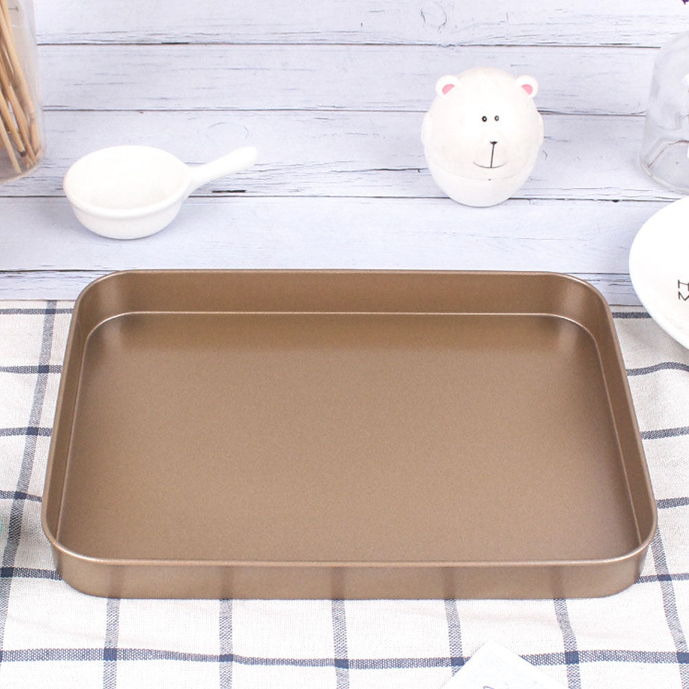 ถาดอบเค้กสี่เหลี่ยมผืนผ้าเหล็ก - Kitchen Baking Tray บทวิจารณ์และราคา